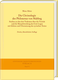 Cover-Abbildung für Die Christologie des Philoxenus von Mabbug (Hardcover) (99999---978-3-447-12316-7)