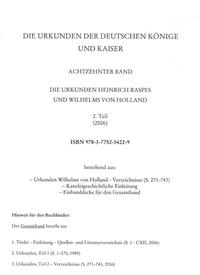 Die Urkunden Wilhelms von Holland: 1252-1256