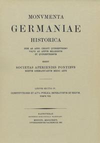 Constitutiones et acta publica imperatorum et regum (1345-1348)