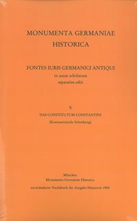Das Constitutum Constantini (Konstantinische Schenkung)