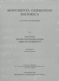 Salviani presbyteri Massiliensis Libri qui supersunt