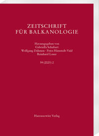 Zeitschrift für Balkanologie 59 (2023) 2