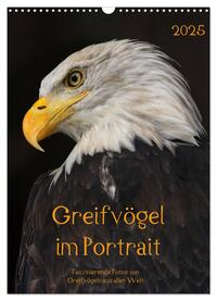 Greifvögel im Portrait (Wandkalender 2025 DIN A3 hoch), CALVENDO Monatskalender