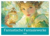 Fantastische Fantasiewerke (Wandkalender 2025 DIN A4 quer), CALVENDO Monatskalender