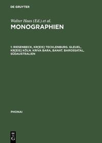 Monographien / Riesenbeck, Kr[eis] Tecklenburg. Gleuel, Kr[eis] Köln. Kriva Bara, Banat. Barossatal, Südaustralien