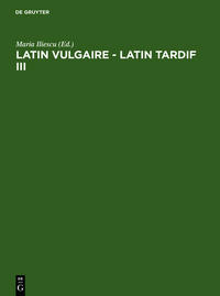 Latin vulgaire - latin tardif III