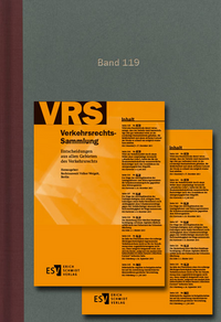 Verkehrsrechts-Sammlung (VRS). Entscheidungen aus allen Gebieten des Verkehrsrechts / Verkehrsrechts-Sammlung (VRS) Bd. 119