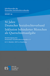 Cover-Abbildung für 50 Jahre Deutscher Sozialrechtsverband - - Inklusion behinderter Menschen als Querschnittsaufgabe (Softcover/Paperback) (99999---978-3-503-17024-1)