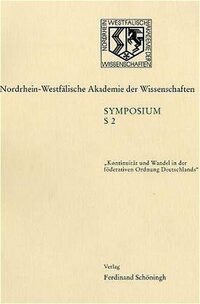 Kontinuität und Wandel in der föderativen Ordnung Deutschlands