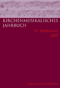 Kirchenmusikalisches Jahrbuch. Herausgegeben im Auftrag der Görres-Gesellschaft und in Verbindung mit dem Allgemeinen Cäcilien-Verband für Deutschland