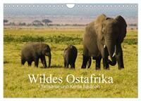Cover-Abbildung für Wildes Ostafrika - Tansania und Kenia hautnah (Wandkalender 2026 DIN A4 quer), CALVENDO Monatskalender (99999---978-3-516-69891-6)