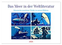 Cover-Abbildung für Das Meer in der Weltliteratur (Wandkalender 2026 DIN A2 quer), CALVENDO Monatskalender (99999---978-3-516-70929-2)