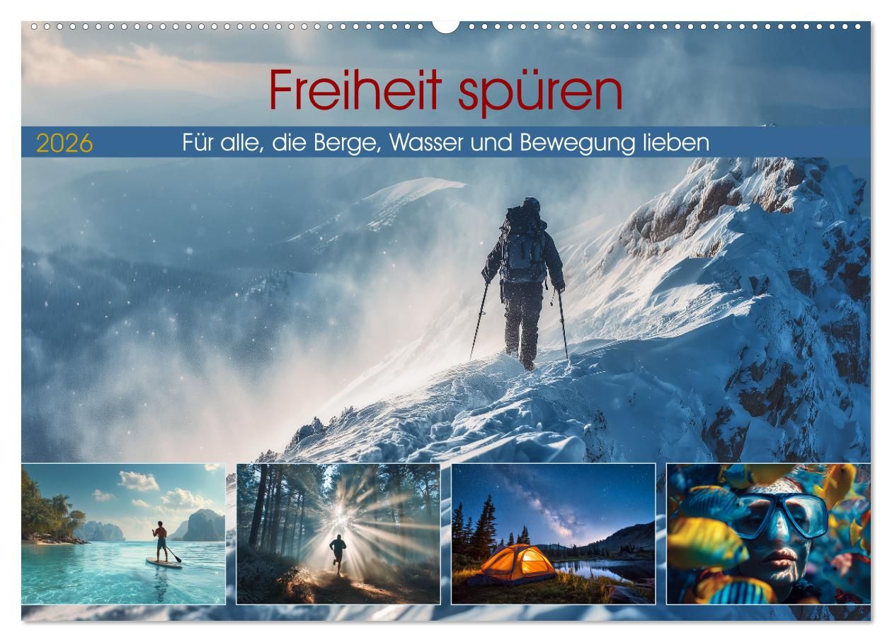 Cover-Abbildung für Freiheit spüren (Wandkalender 2026 DIN A2 quer), CALVENDO Monatskalender (99999---978-3-516-71199-8)