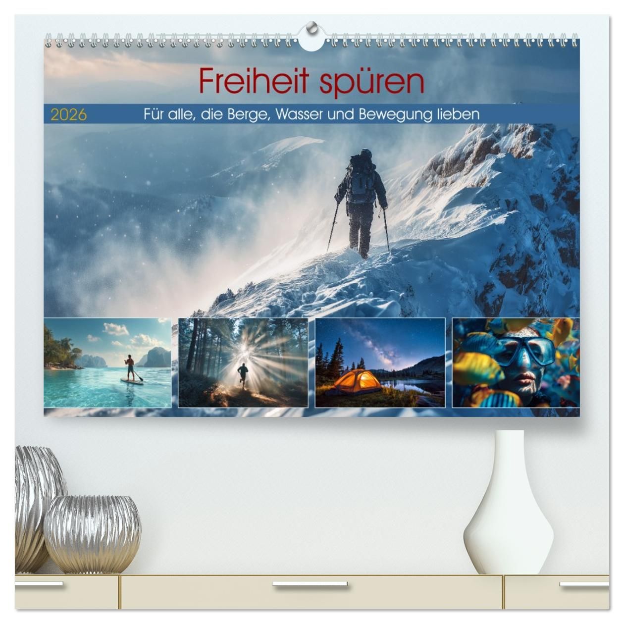 Cover-Abbildung für Freiheit spüren (hochwertiger Premium Wandkalender 2026 DIN A2 quer), Kunstdruck in Hochglanz (99999---978-3-516-71207-0)