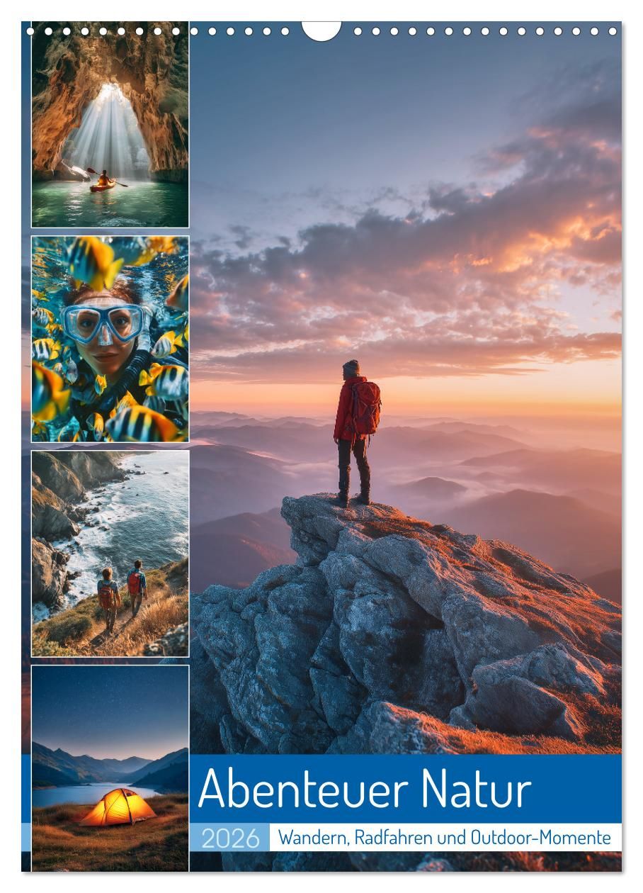 Cover-Abbildung für Abenteuer Natur (Wandkalender 2026 DIN A3 hoch), CALVENDO Monatskalender (99999---978-3-516-71254-4)