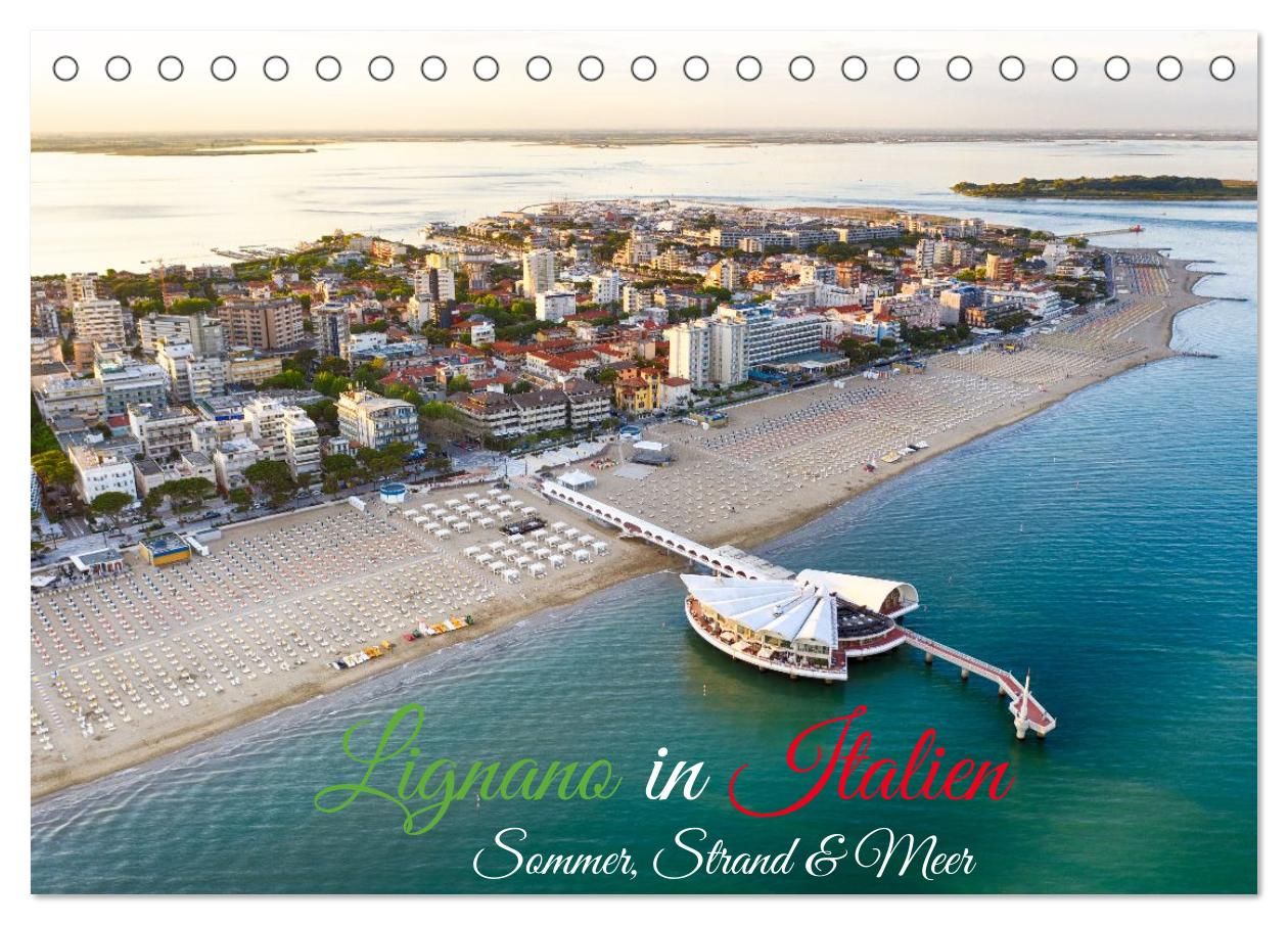 Cover-Abbildung für Lignano in Italien. Sommer Strand und Meer (Tischkalender 2026 DIN A5 quer), CALVENDO Monatskalender (99999---978-3-516-71265-0)