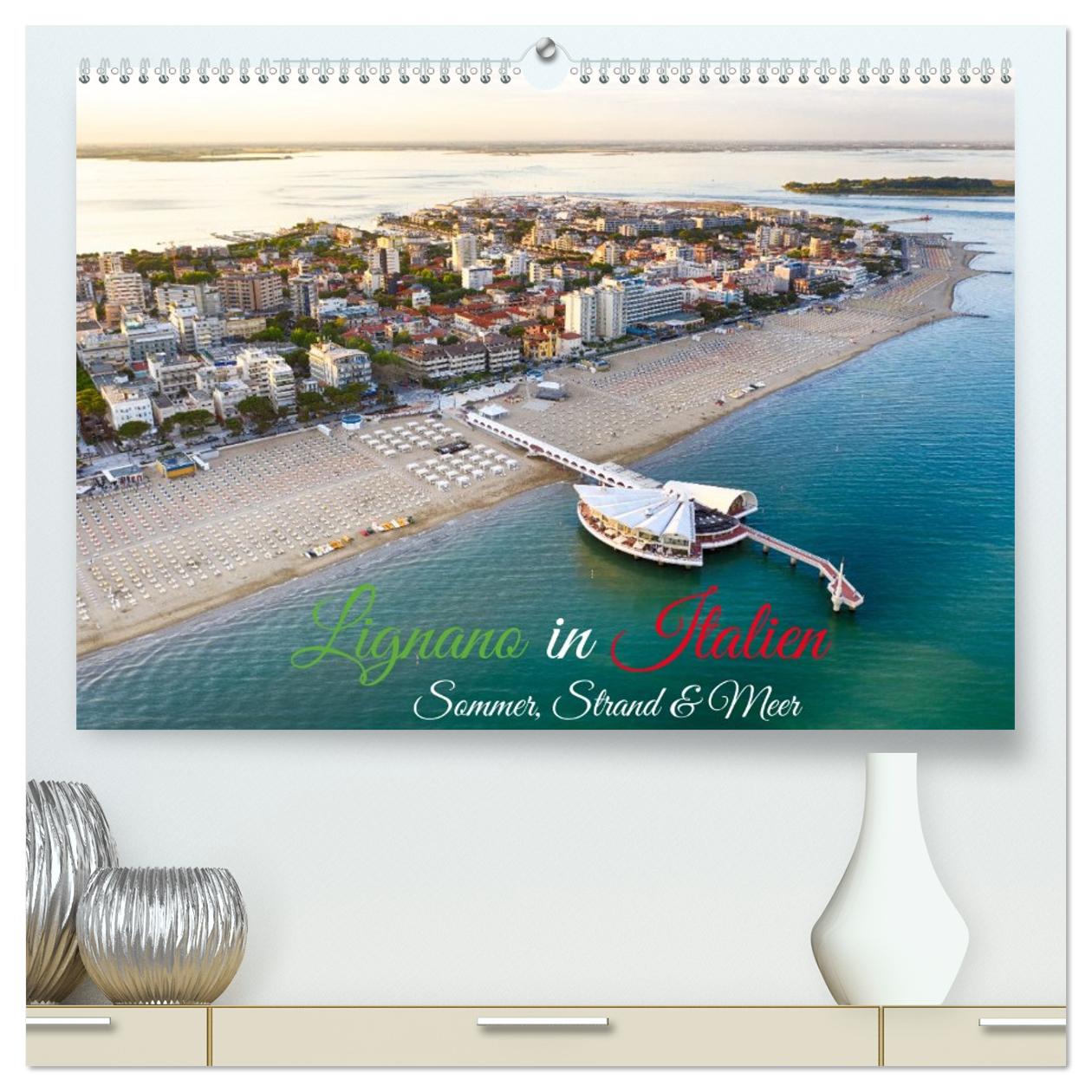 Cover-Abbildung für Lignano in Italien. Sommer Strand und Meer (hochwertiger Premium Wandkalender 2026 DIN A2 quer), Kunstdruck in Hochglanz (99999---978-3-516-71271-1)