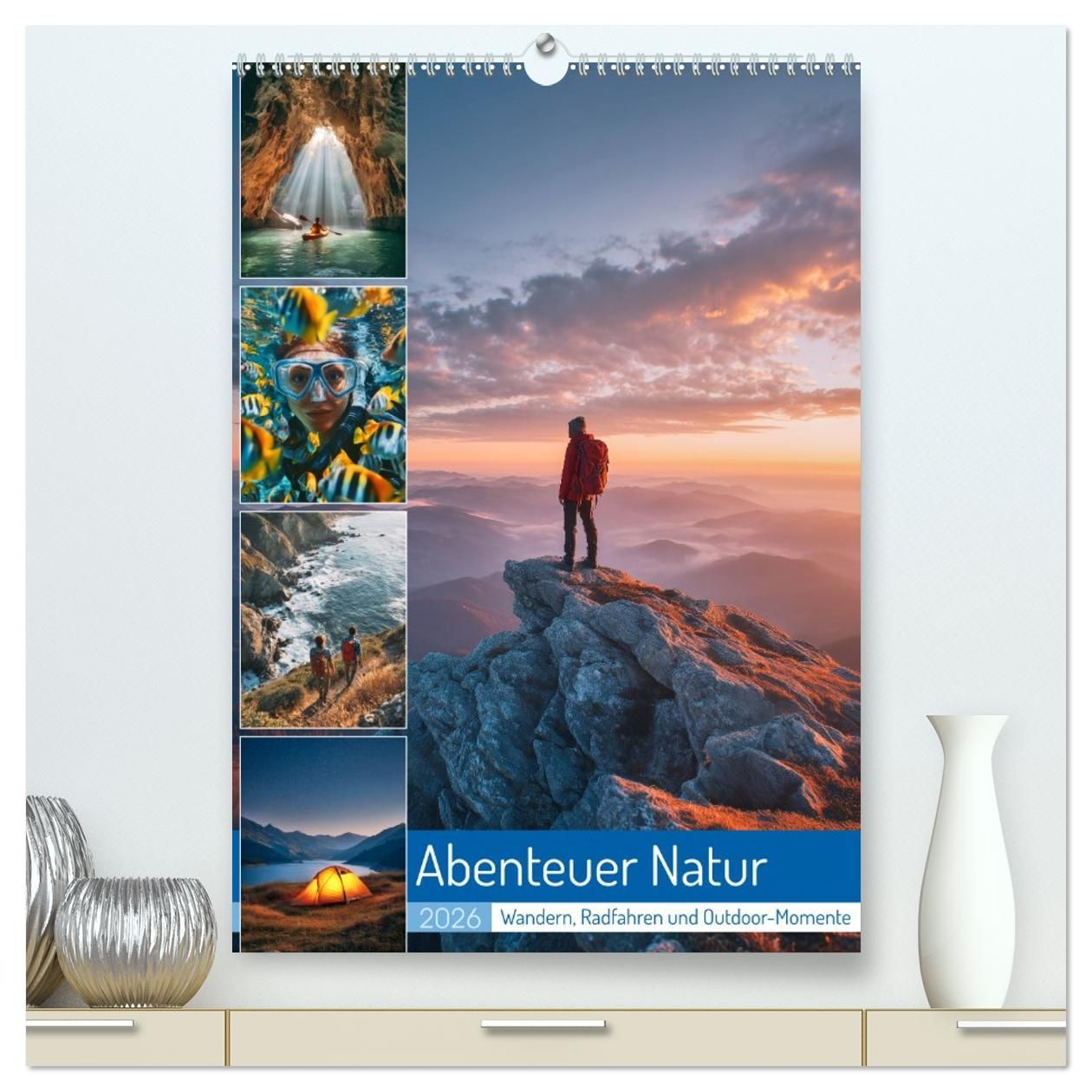 Cover-Abbildung für Abenteuer Natur (hochwertiger Premium Wandkalender 2026 DIN A2 hoch), Kunstdruck in Hochglanz (99999---978-3-516-71275-9)