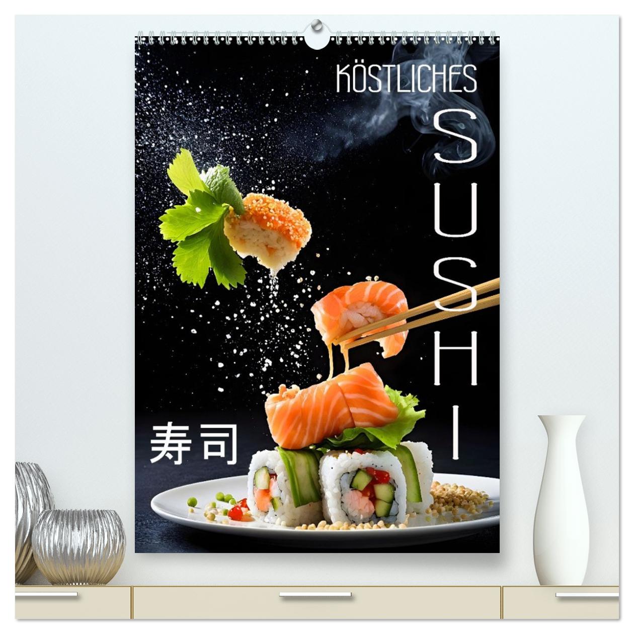 Cover-Abbildung für Köstliches Sushi (hochwertiger Premium Wandkalender 2026 DIN A2 hoch), Kunstdruck in Hochglanz (99999---978-3-516-71301-5)