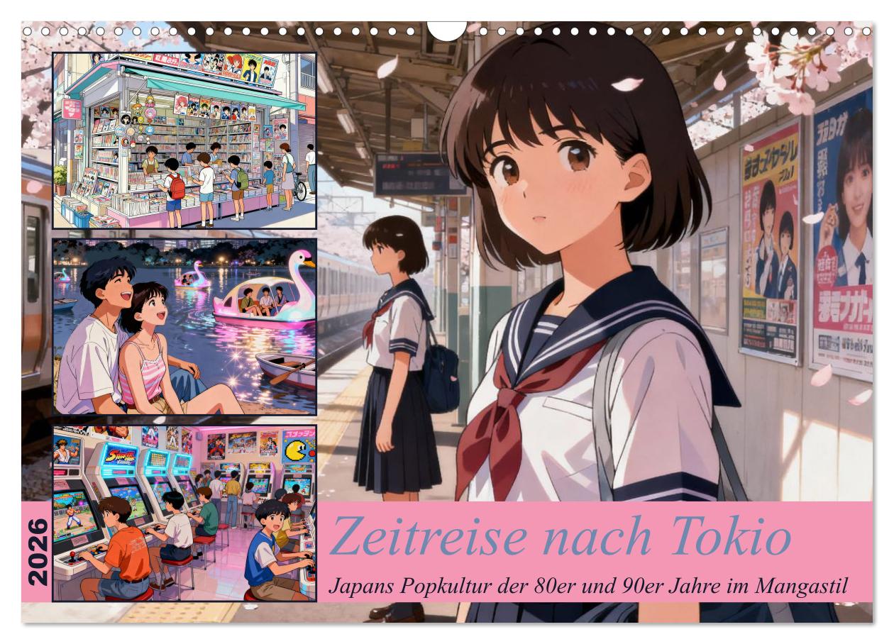 Cover-Abbildung für Zeitreise nach Tokio (Wandkalender 2026 DIN A3 quer), CALVENDO Monatskalender (99999---978-3-516-71360-2)
