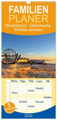 Cover-Abbildung für Familienplaner 2026 - Westjütland - Dänemarks Westen erleben mit 5 Spalten (Wandkalender, 21 x 45 cm) CALVENDO (99999---978-3-516-71497-5)