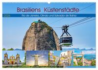 Cover-Abbildung für Brasiliens Küstenstädte - Rio de Janeiro, Olinda und Salvador de Bahia (Wandkalender 2026 DIN A2 quer), CALVENDO Monatskalender (99999---978-3-516...