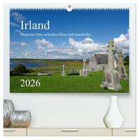 Cover-Abbildung für Irland – Magische Orte zwischen Meer und Geschichte (hochwertiger Premium Wandkalender 2026 DIN A2 quer), Kunstdruck in Hochglanz (99999---978-3-5...