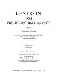 Lexikon des frühgriechischen Epos Lfg. 24