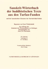 Sanskrit-Wörterbuch der buddhistischen Texte aus den Turfan-Funden. Lieferung 29