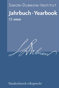 Jahrbuch des Simon-Dubnow-Instituts / Simon Dubnow Institute Yearbook IX (2010)