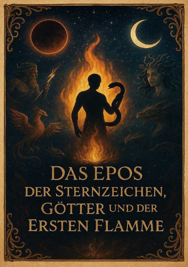 Cover-Abbildung für Das Epos der Sternzeichen, Götter und der ersten Flamme (Softcover/Paperback) (99999---978-3-565-03509-0)
