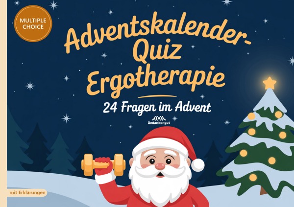 Cover-Abbildung für Adventskalender-Quiz Ergotherapie (99999---978-3-565-04857-1)