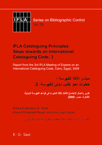 IFLA Cataloguing Principles: Steps towards an International Cataloguing Code, 3