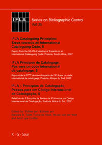 IFLA Cataloguing Principles: Steps towards an International Cataloguing Code, 5