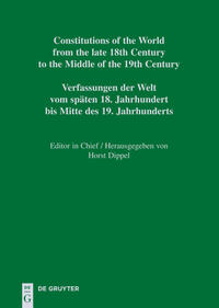 Constitutional Documents of Switzerland from the late 18th Century to the second Half of the 19th Century