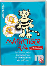 Mathetiger 3/4. Lernprogramm für die 3. und 4. Klasse / Mathetiger 3/4, Klassenversion, Einzellizenz, CD-ROM