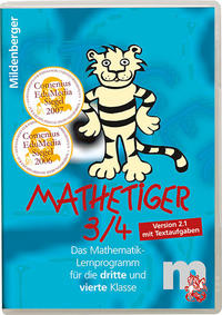Mathetiger 3/4, Klassenversion, Schullizenz, CD-ROM