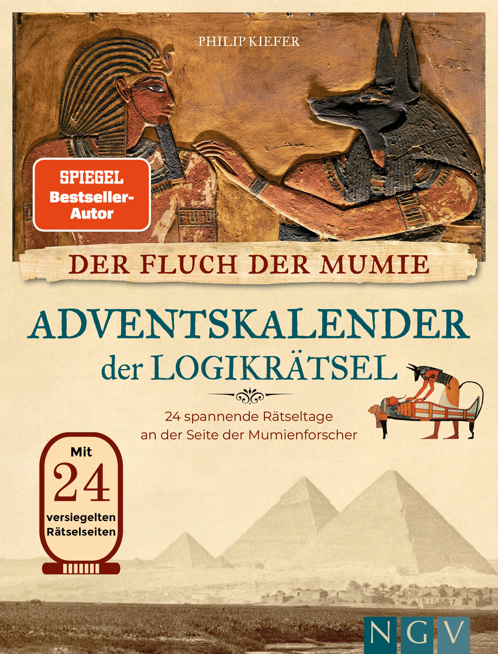 Cover-Abbildung für Der Fluch der Mumie Adventskalender der Logikrätsel (Softcover/Paperback) (99999---978-3-625-19821-5)