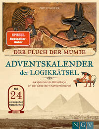 Cover-Abbildung für Der Fluch der Mumie Adventskalender der Logikrätsel (Softcover/Paperback) (99999---978-3-625-19821-5)