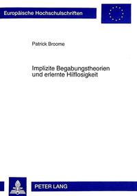 Implizite Begabungstheorien und erlernte Hilflosigkeit