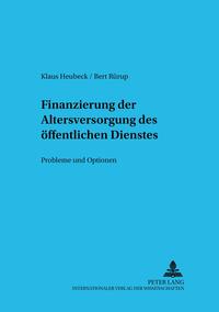 Finanzierung der Altersversorgung des öffentlichen Dienstes