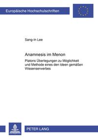 Anamnesis im «Menon»