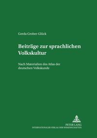 Beiträge zur sprachlichen Volkskultur