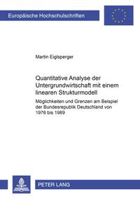 Quantitative Analyse der Untergrundwirtschaft mit einem linearen Strukturmodell