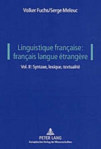 Linguistique française: français langue étrangère