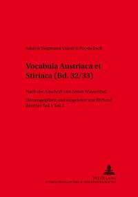 Vocabula Austriaca et Stiriaca