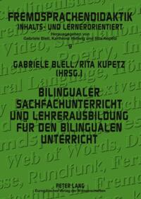 Bilingualer Sachfachunterricht und Lehrerausbildung für den bilingualen Unterricht