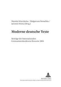 Moderne deutsche Texte