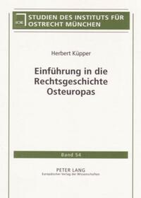 Einführung in die Rechtsgeschichte Osteuropas