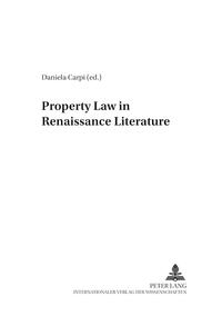 Property Law in Renaissance Literature